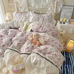 INS Princess Ruffle Printed Bedding Set