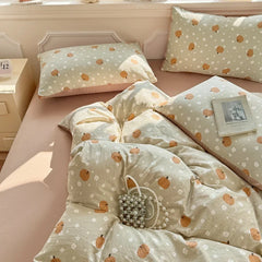Cartoon Pumpkin Bedding Set