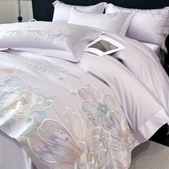 High End A-class Long Staple Cotton Pure Cotton Four Piece Duvet Cover All Cotton Bed Sheet Light Luxury Bedding