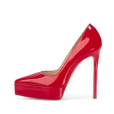 White Patent Leather Pumps