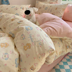 Cotton Long Staple Cotton 4 Pcs Bedding Set