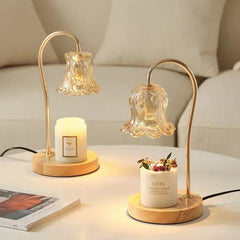 Flower-Shaped Warm Audience Candle Warmer Lamp