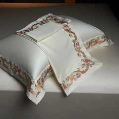 1400TC Egyptian Cotton Luxury Gold Embroidery Bedding Set
