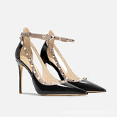 Line With Nude Diamond High Heels