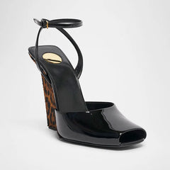 Stylish Peep-Toe High Wedge Heel