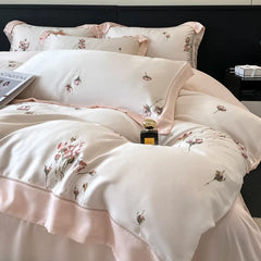 100% Lyocell Eucalyptus Fiber Soft Silky Cooling Bedding Set