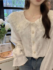 Camisa romántica oscura Alexia