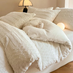 Luxury Faux Rabbit Velvet Bedding Sets