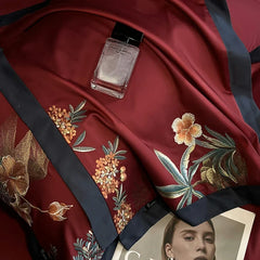 4Pcs Luxury Chinese Style Flowers Embroidery Bedding Set