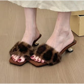 Square Toe Block Heel