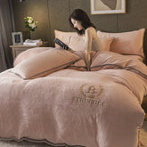 Winter Thick Warm Plush Duvet Cover Set Luxury Bedding Set