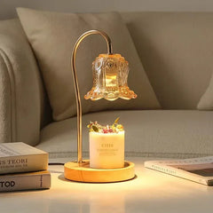 Flower-Shaped Warm Audience Candle Warmer Lamp