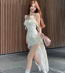 Vestido asimétrico de coqueta Wildest Bird