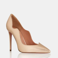 Metal leather Banquet Shoes