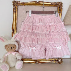 Pantalones cortos tipo lolita con estampado de terciopelo Heidi