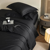 Luxury 1400TC Egyptian Cotton Soft Silky Black Bedding Set