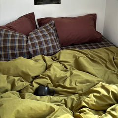 Green Plaid Bedding Set