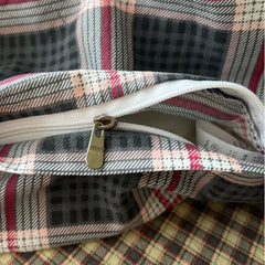 Vintage Plaid Cotton Duvet Cover Set Twin Full Queen Size Soft Bed Flat Sheet Bedding Set