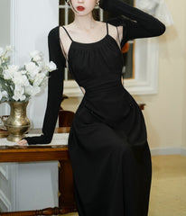 Conjunto de dos piezas de vestido gótico de bruja oscura Karma-Bewitched