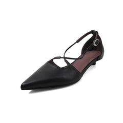 sheepskin pointed low Heel