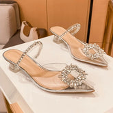 Luxury Rhinestone Transparent High Heels