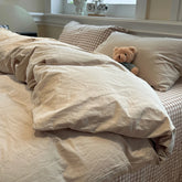 Japanese Solid Brushed Bedding Sets