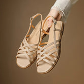 Leather Cowhide Comfortable Low Heel
