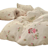 Wave Point Washed Cotton Bedding Set