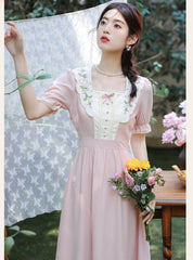 Vestido estético vintage de Petal Dew Academia