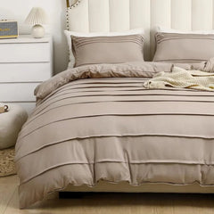 Luxury Satin Bed Sheet Set Deluxe Duvet Comforter Bedding Set
