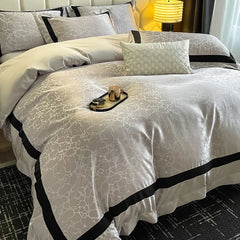 Marble Texture Jacquard Luxury Bedding Set
