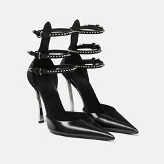 Pointed Toe Metal Super high Heel