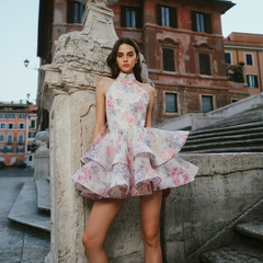 Colette Halter Neck Floral Dress