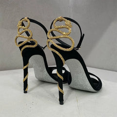 Sexy Socialite Open Toe Round Toe Sandals