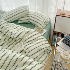 Korean Stripe Bedding Sets