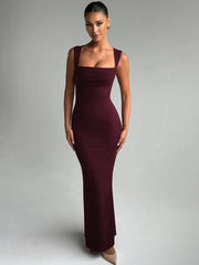 Salina Square Neck Maxi Dress