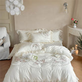800TC Lyocell Cotton Jacquard Soft Silky Bedding Set