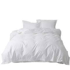 300TC 100% Cotton Woven Sateen Embroidered Duvet Cover Set Premium Bedding for Bedroom