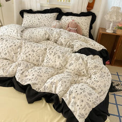 French Floral Bedding Set