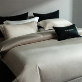 1000TC Egyptian Cotton Thick Weave Jacquard Luxury Solid Color Bedding Set