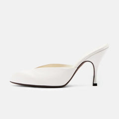 Yellow Satin Stilettos Heels