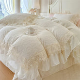 Romantic Lace Ruffles Princess Style Bedding Set