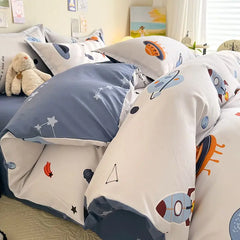 Cool Boys Airship Bedding Set