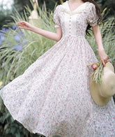 Vestido de hada vintage de Willow Field con estética cottagecore