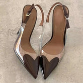 Pointed Shallow Mouth Sweet Love Shape Pumps