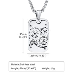 Mechanical Gear Spinner Bold Necklace