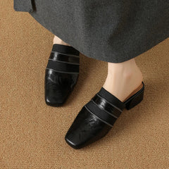 sheepskin square toe
