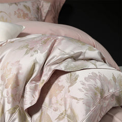 Luxury Floral Jacquard Egyptian Cotton Bedding Set