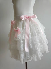 Candy Dance – Coquette-Minirock mit Spitzenschleife