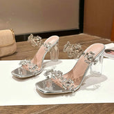 Transparent Rhinestone Heels